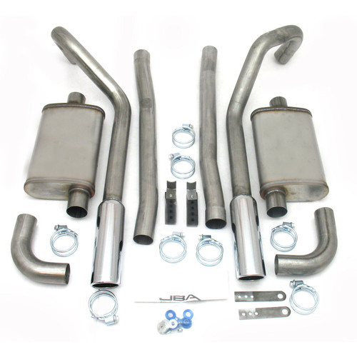 JBA Catback #40-2655 - JBA Header Back Exhaust 65-70 Ford Mustang 260-428 409SS Dual Under Rear Valance 40-2655