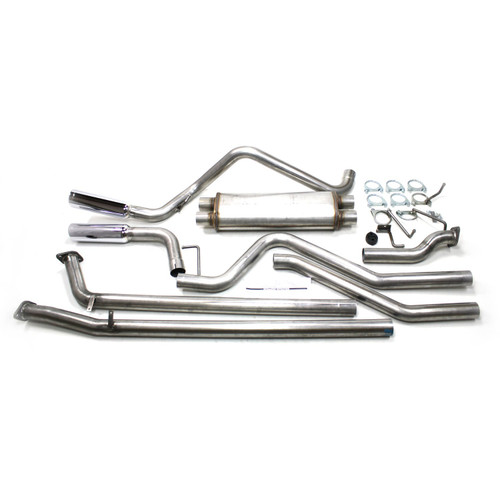 JBA Catback #40-9004 - JBA Cat-Back Exhaust 07-21 Toyota Tundra 4.6/4.7/5.7L 409SS Pass Side Dual 40-9004