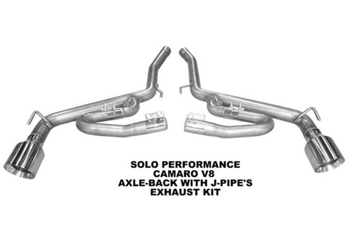 Solo Axleback with J-Pipes - 2010-2015 Camaro SS -993905