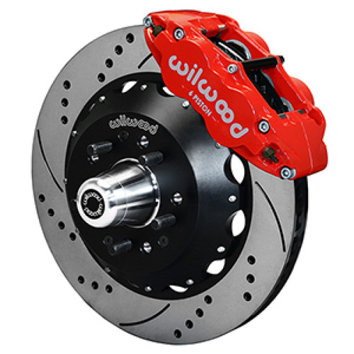 Wilwood 55-57 Chevy Bel Air Superlite 6R Kit, 5 x 4.50in/4.75in Hub - 14.00in D&S Rotor - Red - 140-16909-DR User 1