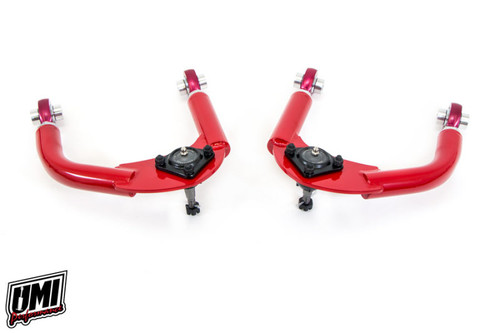 UMI Performance 93-02 GM F-Body Upper A-Arm Adj. Drag CrMo - Red - 2316-R Photo - Primary