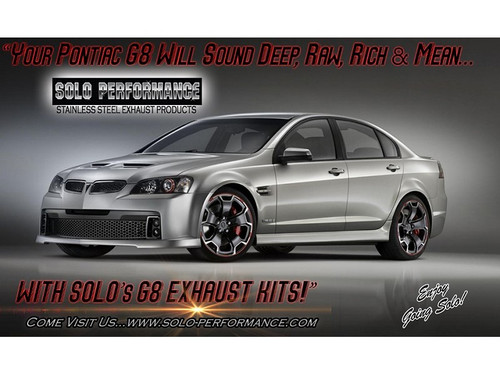 Solo Performance Axleback Exhaust- 2008-2009 Pontiac G8 GT & GXP (3.5" Tips) - 994189