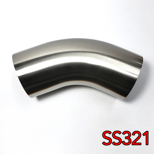 Stainless Bros 4in SS321 45 Deg Mandrel Bend Elbow - 1.5D Radius 16GA/.065in Wall (Leg) - 701-10226-4150 User 1