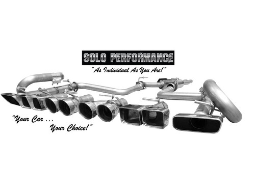 Solo Performance Mach-X Cat-Back Exhaust (Reuse Stock Tips) - 2008-2014 Dodge Challenger RT Auto (5.7L) - 991149