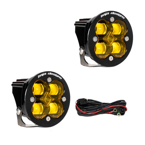 Baja Designs Squadron R SAE LED Spot Light - Amber - Pair - 247816 User 1