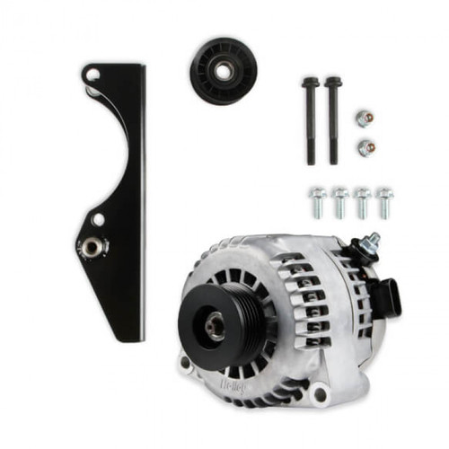 Holley Gen III Hemi Alternator Relocation Kit w/ Holley Alternator Holley Gen III Hemi Alternator Relocation Kit w/ Holley Alternator