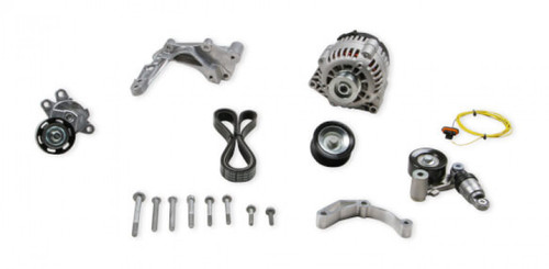 Holley Alternator Relocation Kit (105 amp Alternator w/bracket kit) - Natural Finish - LT4 Wet Sump Holley Alternator Relocation Kit (105 amp Alternator w/bracket kit) - Natural Finish - LT4 Wet Sump