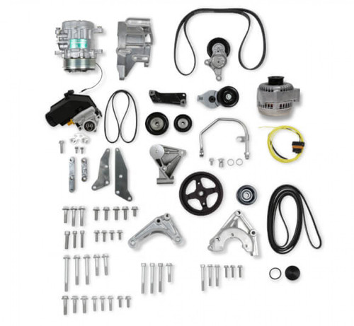 Holley Low LSA/LS Accessory Drive Bracket Kit - Complete - Natural Holley Low LSA/LS Accessory Drive Bracket Kit - Complete - Natural