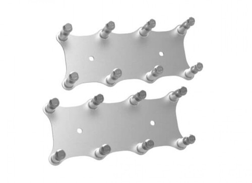 Holley EFI Igntion Coil Remote Relocation Bracket, Silver Finish, Pair