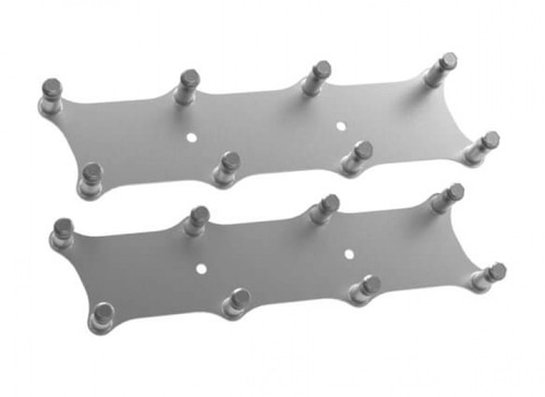 Holley EFI Igntion Coil Remote Relocation Bracket, Silver Finish, Pair 561-120