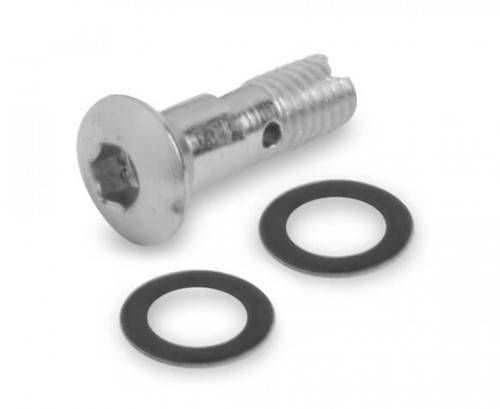 Holley Discharge Nozzle Screw - Hollow (Hex head)