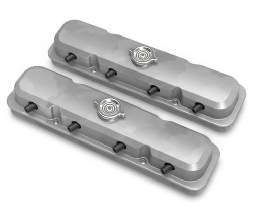 Holley 2-Piece Pontiac Style Valve Cover - Gen III/IV LS - Natural