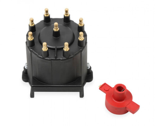 GM External Coil Black Distributor Cap & Rotor,