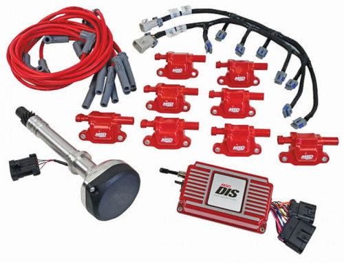 MSD DIS Direct Ignition System Kit - Red
