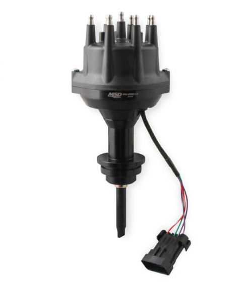 MSD Black, Chrysler 318-360 Dual Sync Distributor