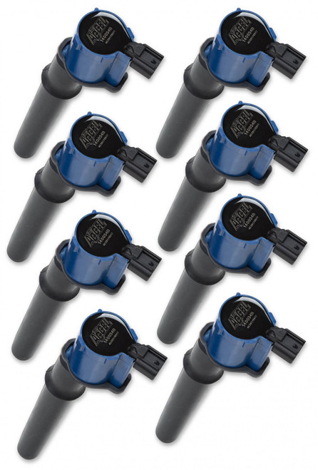 ACCEL Ignition Coil - SuperCoil -Ford 4 valve modular engine 4.6/5.4L, Blue - 8 Pack