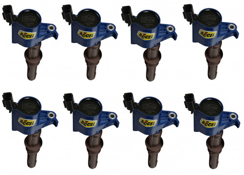 ACCEL Igntion Coil - Super Coil - 2008-2014 Ford 4.6L/5.4L/6.8L 3-valve engine , Blue, 8-Pack