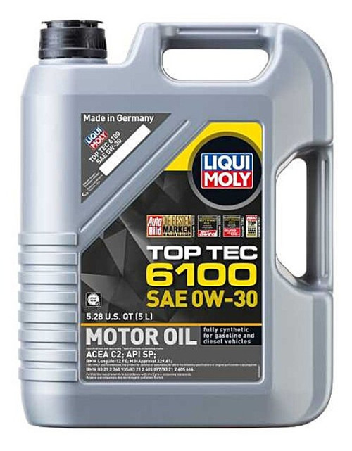 LIQUI MOLY 5L Top Tec 6100 Motor Oil SAE 0W30 - 22240 User 1