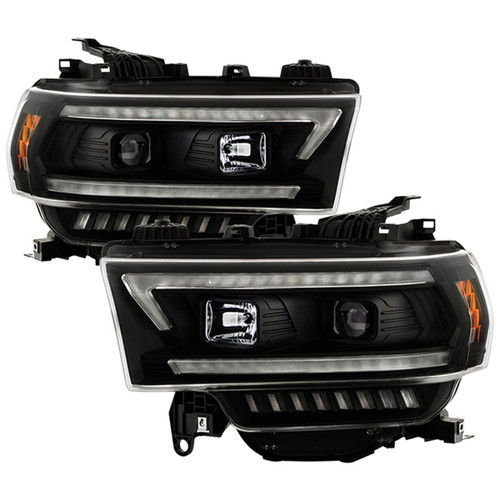 Spyder 19-22 Dodge Ram 2500 (Halogen Only) Projector Headlights - Black PRO-YD-DR19HDHALSI-SEQ-BK - 5088611 Photo - Primary