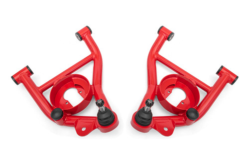 BMR 82-92 GM F-Body Non-Adj Lower A-Arms Delrin Bushings Spring Pocket - Red - AAL331R Photo - Primary