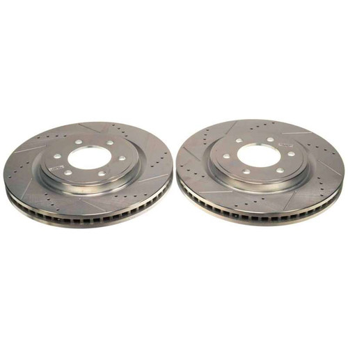 Power Stop 21-22 Ford F-150 Front Drilled & Slotted Rotor (Pair) - AR85207XPR User 1