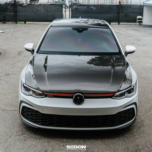 Seibon 22-23 Volkswagen Golf GTI/R OEM Style Carbon Fiber Hood - HD22VWG8-OE User 1