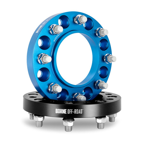 Mishimoto Borne Off-Road Wheel Spacers - 8X165.1 / 121.3 / 38.1 M14 - Blue - BNWS-006-381BL Photo - Primary