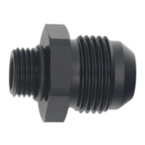 DeatschWerks 6AN ORB Male to 10AN Male Flare Adapter - Anodized Matte Black - 6-02-0409-B Photo - Primary
