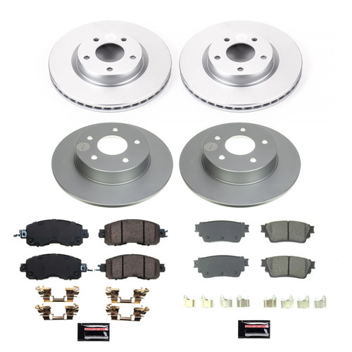 Power Stop 19-22 Nissan Altima Front & Rear Z17 Coated Brake Kit - CRK8684 Photo - Primary