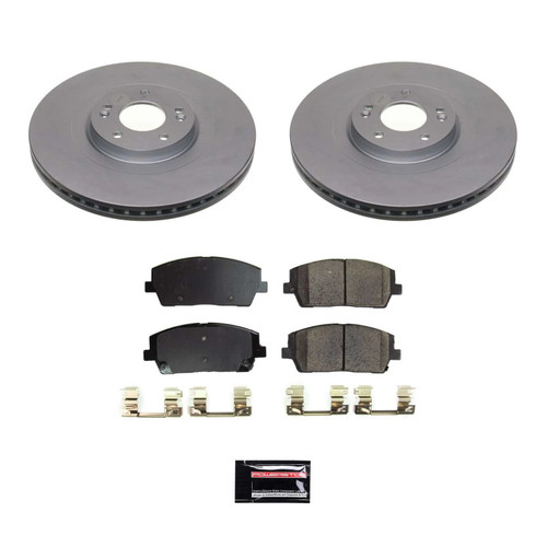 Power Stop 20-22 Hyundai Palisade Front Z17 Coated Brake Kit - CRK8750 Photo - Primary