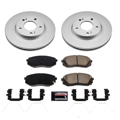 Power Stop 2022 Hyundai Kona Front Z17 Coated Brake Kit - CRK9007