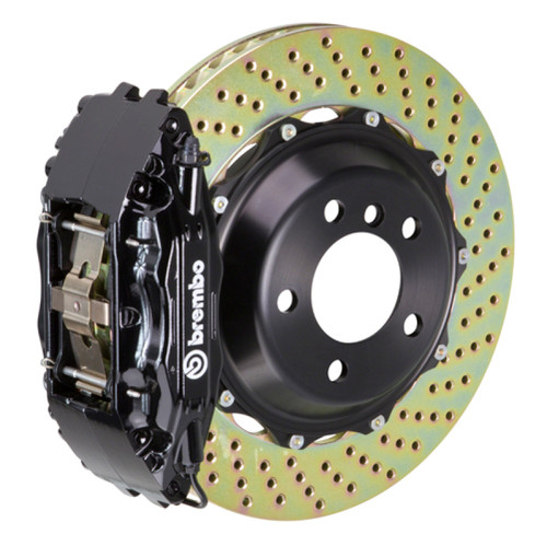 Brembo 95-99 M3 Front GT BBK 4 Piston Cast 2pc 332x32 2pc Rotor Drilled-Black - 1B1.7004A1 Photo - Primary