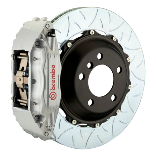Brembo 03-08 FX35/FX45 Front GT BBK 4 Piston Cast 2pc 380x32 2pc Rotor Slotted Type-3-Silver - 1B3.9003A3 Photo - Primary