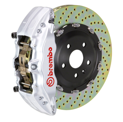 Brembo 14-18 1500 Sierra (Exc Alum Fr Knuckles) Fr GT BBK 6Pis Cast 2pc 380x34 2pc Rtr Drill-Silver - 1J1.9017A3 Photo - Primary