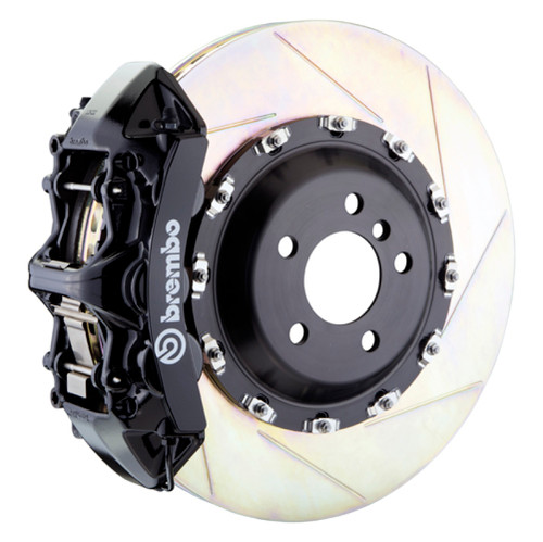 Brembo 03-13 Flying Spur Front GT BBK 6 Piston Cast 411x34 2pc Rotor Slotted Type1 -Black - 1L2.9501A1 Photo - Primary