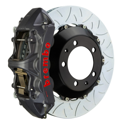 Brembo 02-05 996 GT2 Front GTS BBK 6 Piston Cast 380x34 2pc Rotor Slotted Type3-Black HA - 1L3.9004AS Photo - Primary