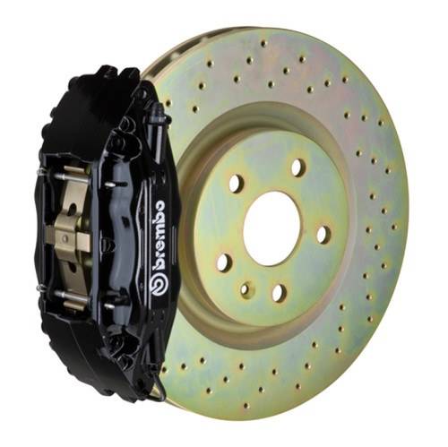 Brembo 16+ Camaro LS/LT/SS Front GT BBK 6 Piston Cast 355x32 1pc Rotor Drilled-Black - 1L4.8018A1 Photo - Primary