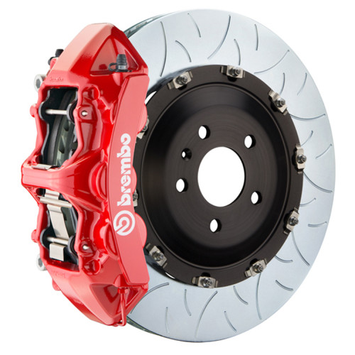 Brembo 06-10 M5/06-10 M6 Front GT BBK 6 Piston Cast 405x34 2pc Rotor Slotted Type3-Red - 1N3.9504A2 Photo - Primary