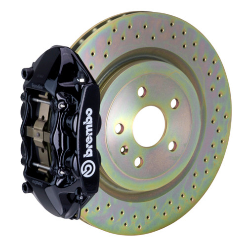 Brembo 11-18 Focus/13-18 Focus ST Front GT BBK 4 Piston Cast 336 x28 1pc Rotor Drilled-Black - 1P4.7002A1 Photo - Primary