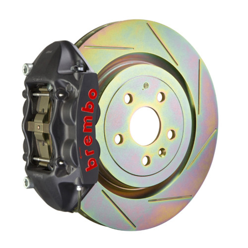 Brembo 08-13 C30 Front GTS BBK 4 Piston Cast 336 x28 1pc Rotor Slotted Type-1-Black HA - 1P5.7001AS Photo - Primary