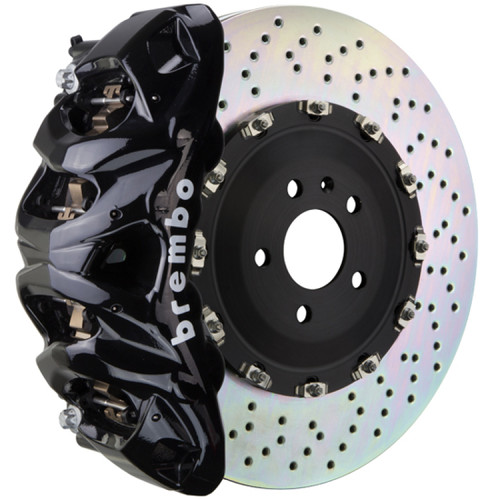 Brembo 13-18 S6/13-18 S7/14-18 RS7 Front GT BBK 8 Piston Cast 412x38 2pc Rotor Drilled-Black - 1Q1.9607A1 Photo - Primary
