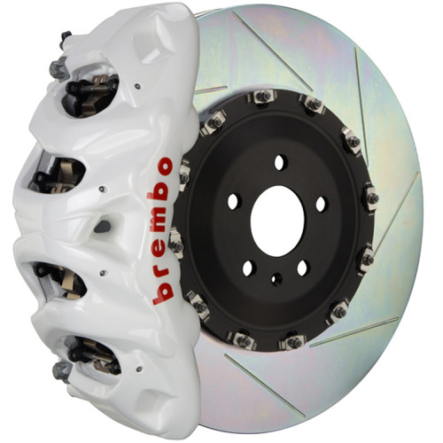 Brembo 17-20 Civic Si Sedan Front GT BBK 4 Piston Cast 345x28 2pc Rotor Slotted Type1-White - 1S2.8005A6 Photo - Primary