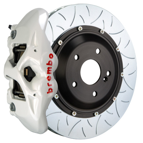 Brembo 19+ Mazda3 Front GT BBK 4 Piston Cast 345x28 2pc Rotor Slotted Type-3- White - 1S3.8006A6 Photo - Primary