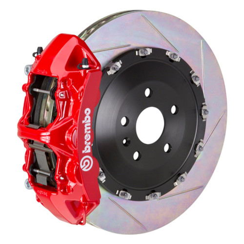 Brembo 18+ RS5 Front GT BBK 6 Piston Cast 405x34 2pc Rotor Slotted Type-1-Red - 1T2.9506A2 Photo - Primary