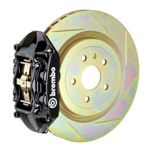 Brembo SS Rear GT BBK 4 Piston Cast 365x28 1pc Rotor Slotted Type-1-Black - 2P5.8503A1 Photo - Primary