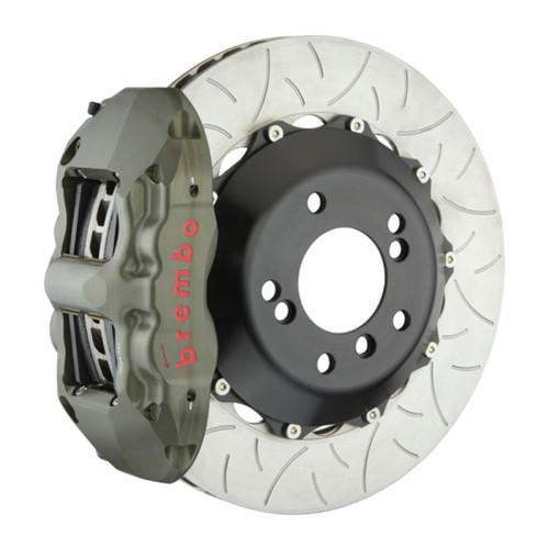 Brembo 06-12 997 Turbo (Excl PCCB) PISTA Rr Race BBK 4Pis Forged 350x28 x6 4a 2pc Rotor T3-Clear HA - 4K2.8014A Photo - Primary