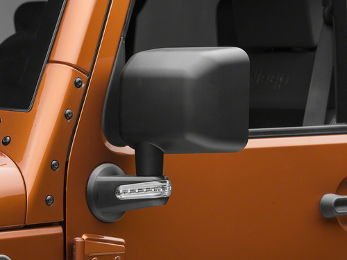 Raxiom 07-18 Jeep Wrangler JK Side Mirrors w/ LED Signal Indicators- Blk - J106890 Photo - Primary