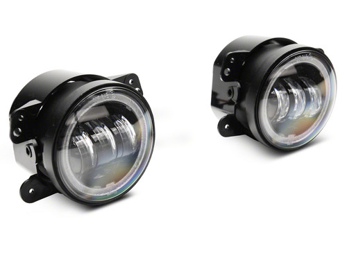 Raxiom 07-18 Jeep Wrangler JK Axial Series 4-In LED Fog Lights w/ RGB Halo - J143371 Photo - Primary