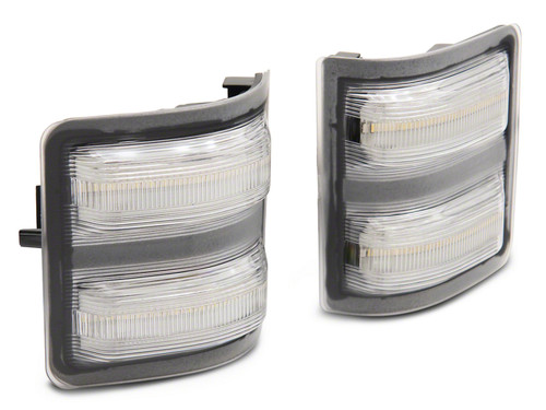 Raxiom 11-16 Ford F-250/F-350 Super Duty Axial Series LED Switchback Side Mirror Marker Lamps- Clear - SD18246 Photo - Primary