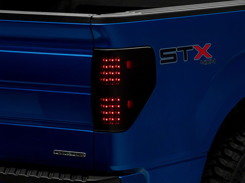 Raxiom 09-14 Ford F-150 Styleside Axial Series LED Tail Lights- Blk Housing (Smoked Lens) - T565678 Photo - Primary